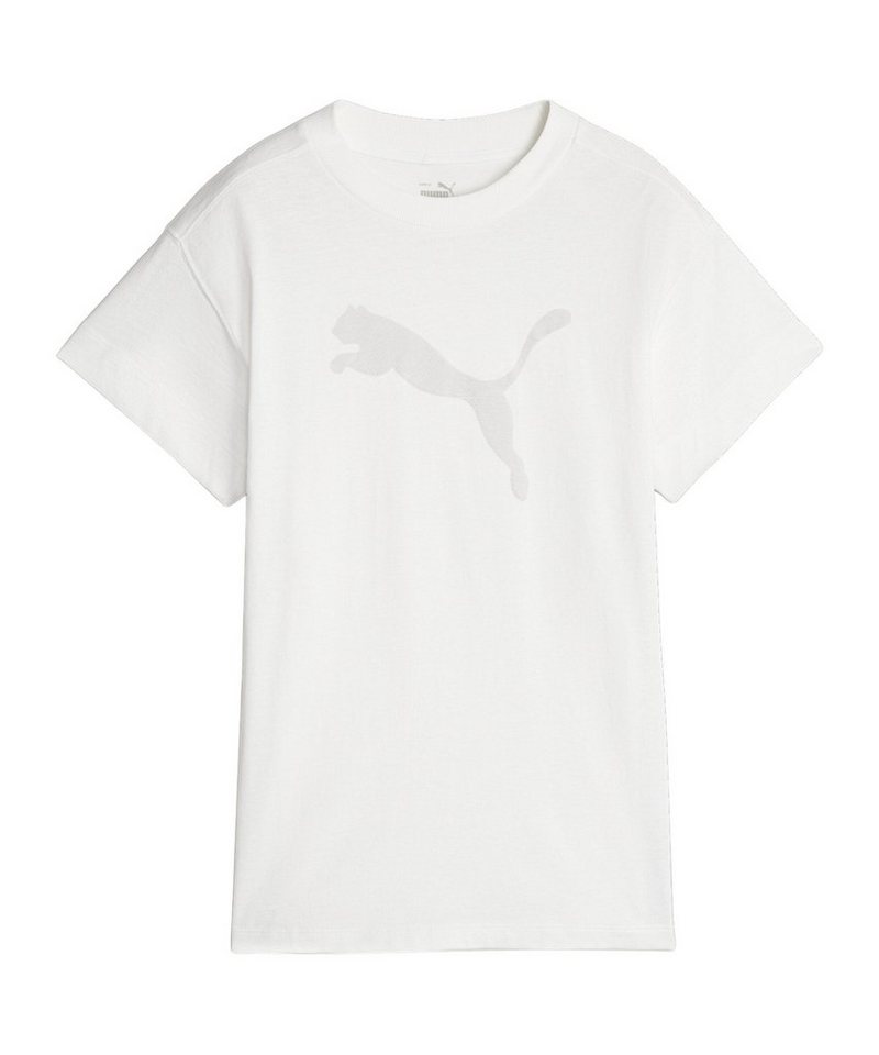 PUMA T-Shirt PUMA Her T-Shirt Damen Weiß Kurzarm-Shirts Damen Baumwolle von PUMA