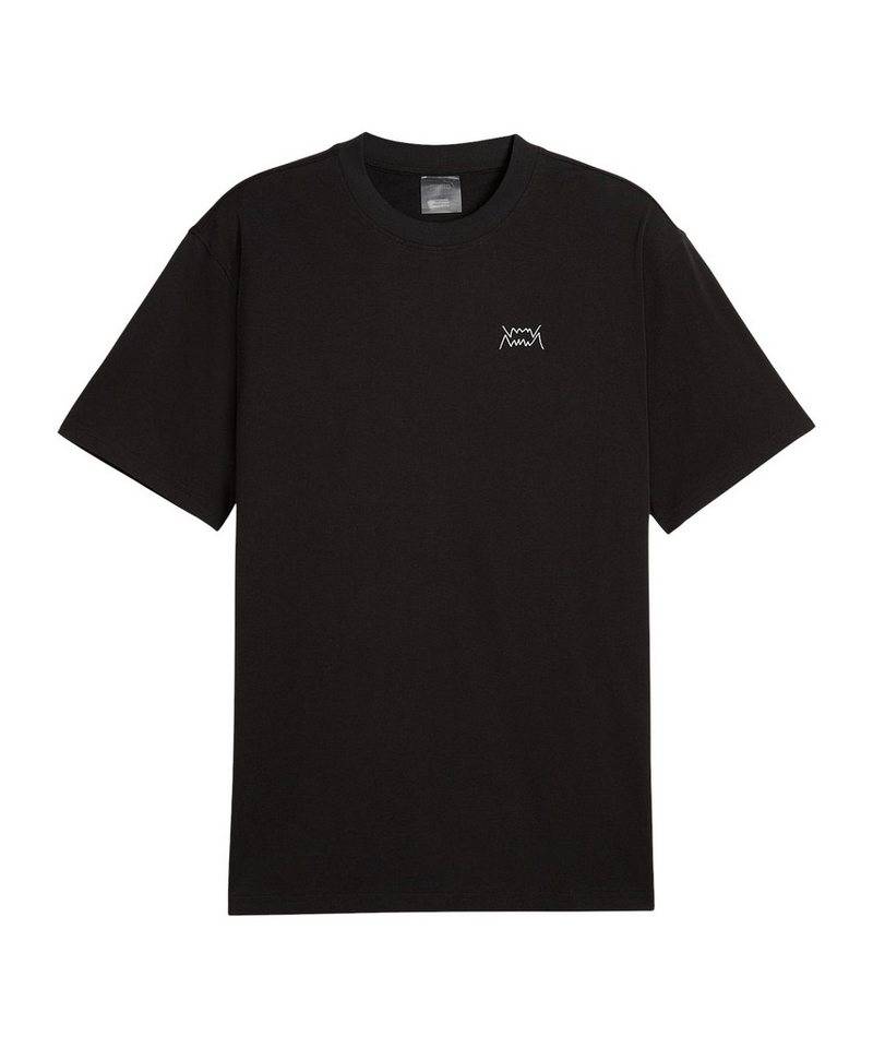 PUMA T-Shirt PUMA Jaws Emb Core T-Shirt Weiß Kurzarm-Shirts Baumwolle von PUMA