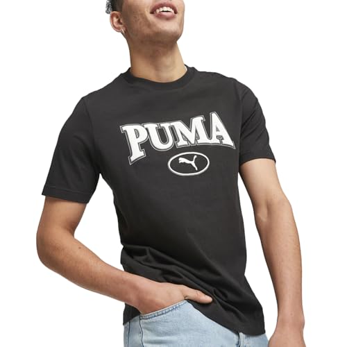 PUMA T-Shirt für Herren (erhältlich in großen und großen Größen), Puma Schwarz - Ah23 Squad, L von PUMA