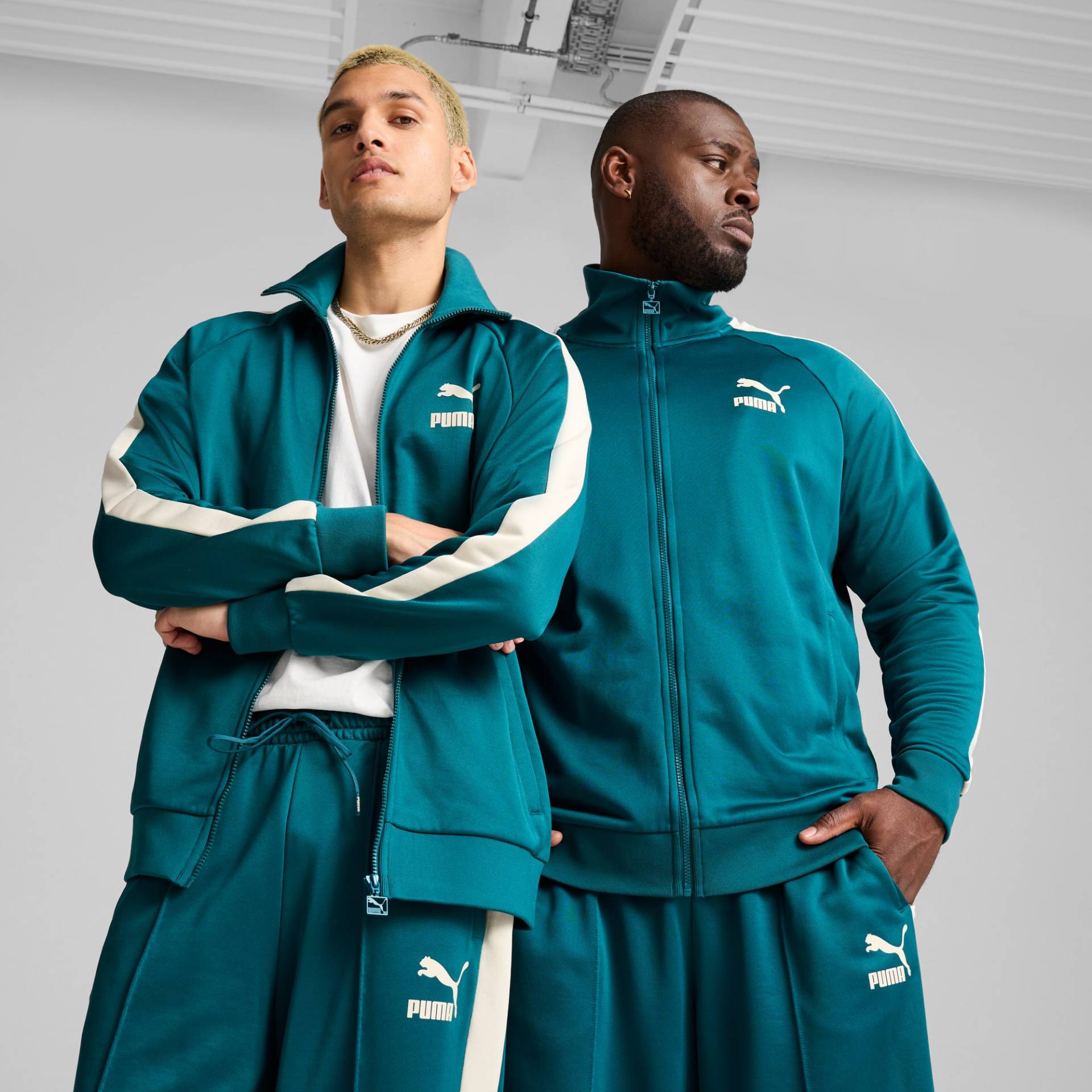 PUMA T7 ICONIC Trainingsjacke Herren, Grün, Größe: XL, Kleidung von PUMA