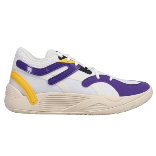 PUMA TRC Blaze Court Basketballschuhe für Herren, Weiß, Weiss/opulenter Garten, 47 EU von PUMA