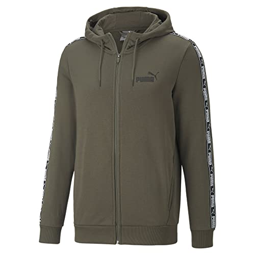 PUMA Tape TR Herren-Hoodie mit durchgehendem Reißverschluss Grape Leaf S von PUMA