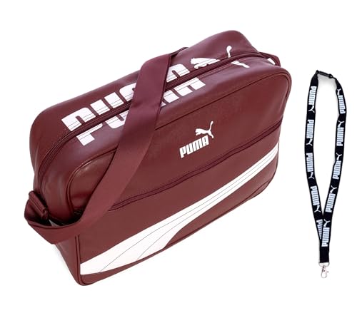 PUMA Tasche - Umhängetasche - Campus Reporter Retro Bag - Limited Schlüsselanhänger (004 bordeaux/white) von PUMA