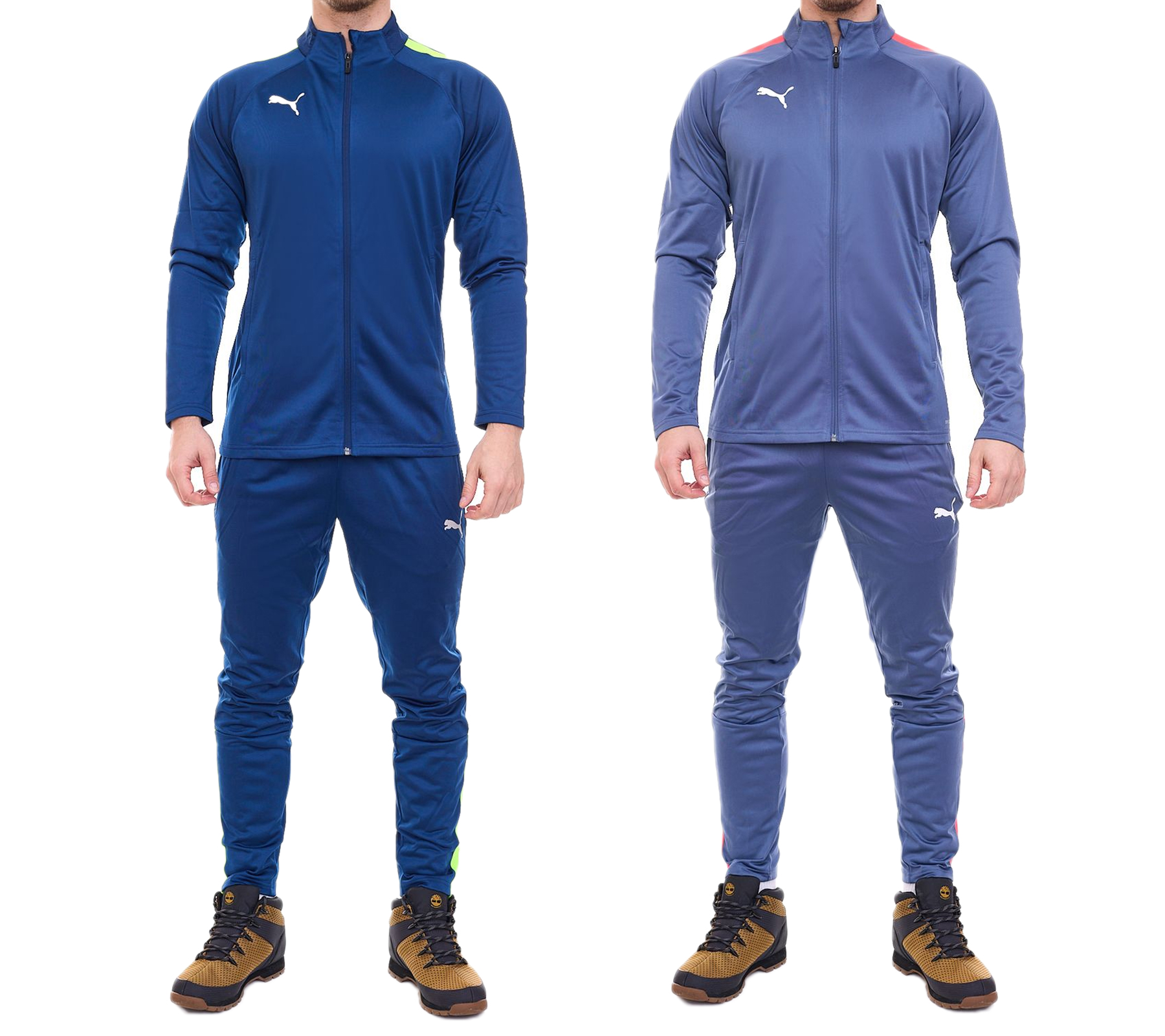 PUMA Teamliga Herren Trainings-Anzug trendiger Sport-Anzug mit dryCELL-Technologie 658525 in Blau mit verschiedenen Detail-Farben von PUMA