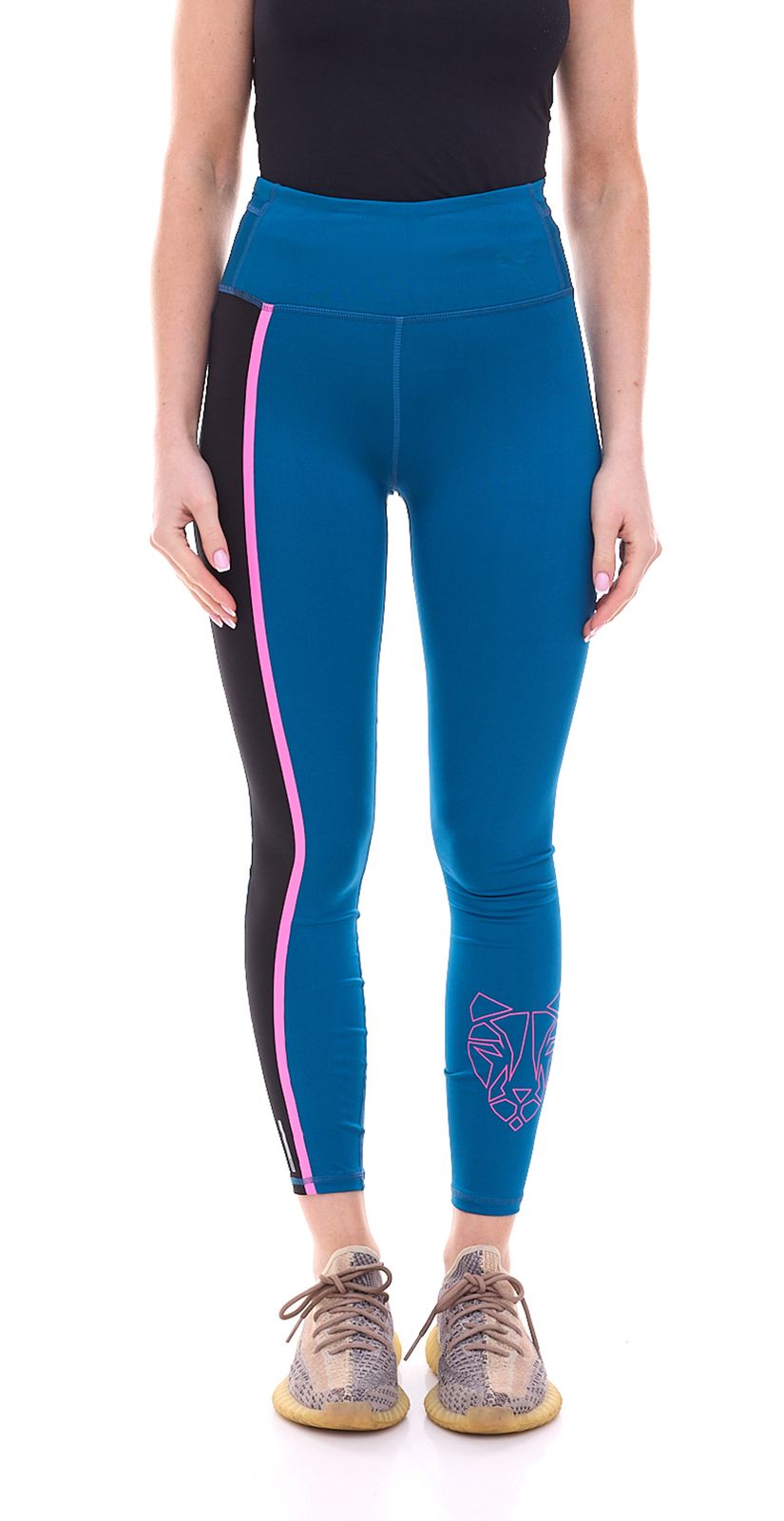 PUMA Train Shine High Rise 7/8 Tight Damen Leggings mit dryCELL 519476 04 Petrol-Blau von PUMA