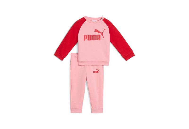 PUMA Trainingsanzug MINICATS ESS RAGLAN CREW SET FL INF (2-tlg), für Kinder, mit Rundhalsausschnitt, mit innenliegendem Kordelzug von PUMA
