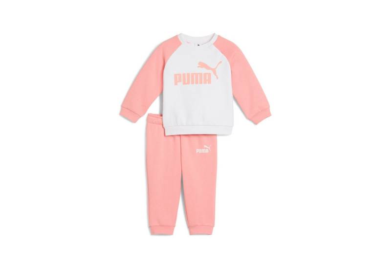 PUMA Trainingsanzug MINICATS ESS RAGLAN CREW SET FL INF (2-tlg), für Kinder, mit Rundhalsausschnitt, mit innenliegendem Kordelzug von PUMA