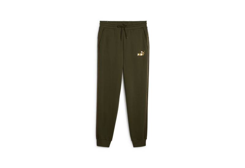 PUMA Trainingshose ESS TAPE MINIMAL GOLD SWEATPANTS FL für Alltag und Sport, aus Baumwollmischung, atmungsaktiv von PUMA