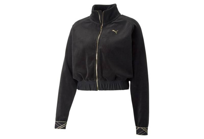 PUMA Trainingsjacke Puma Damen Trainingsjacke Deco Glam Velour Full Zip 522254 von PUMA
