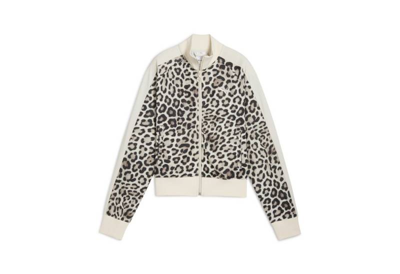 PUMA Trainingsjacke T7 LEO LUXE Kurze Trainingsjacke mit Allover-Print Damen von PUMA
