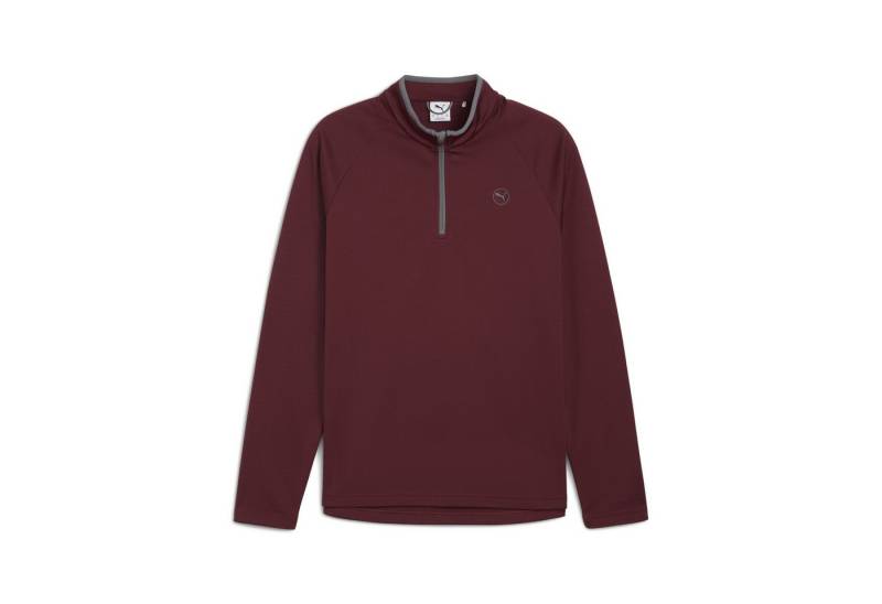 PUMA Trainingspullover Waffle Fleecetop mit Reißverschluss bis zum Hals Herren von PUMA