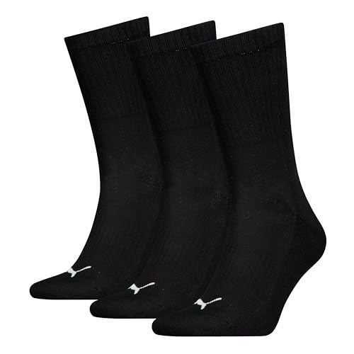 PUMA Unisex Cushioned Crew Sock, Schwarz, 43-46 EU von PUMA