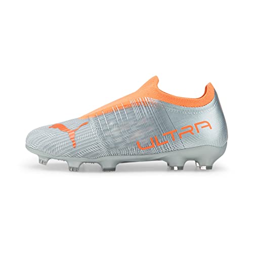 PUMA Ultra 3.4 FG/AG Jr Fussballschuh, Diamond Silver-Neon Citrus, 30 EU von PUMA