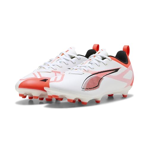 PUMA Ultra 5 Play FG/AG JR Fussballschuh, White Black-Glowing RED, 29 EU PUMA Ultra 5 Play FG/AG JR Fussballschuh, White Black-Glowing RED, 29 EU von PUMA