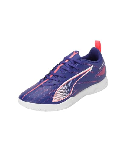 PUMA Unisex Kinder Ultra 5 Play It Jr Soccer Shoe, Lapis Lazuli Puma White Sunset Glow, 30 EU von PUMA