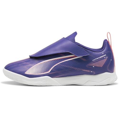 PUMA Ultra 5 Play V IT Jr Soccer Shoe, Lapis Lazuli White-Sunset Glow, 35.5 EU von PUMA