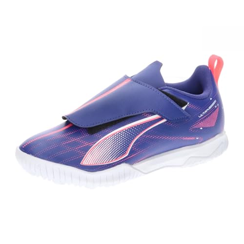 PUMA Ultra 5 Play V TT Jr Soccer Shoe, Lapis Lazuli White-Sunset Glow, 28 EU von PUMA