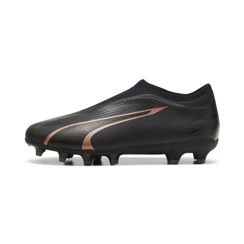 Puma Unisex Youth Ultra Match Ll Fg/Ag Jr Soccer Shoes, Puma Black-Copper Rose, 33 EU von PUMA