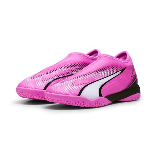 PUMA Ultra Match Ll It + Mid Jr Soccer Shoe, Poison Pink White Black, 38.5 EU von PUMA