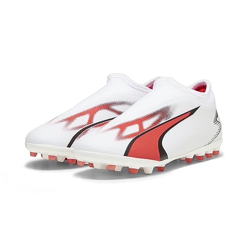 PUMA Ultra Match Ll Mg Jr Fussballschuh, White Black fire Orchid, 38 EU von PUMA