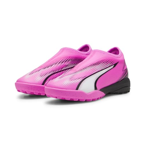 PUMA Ultra Match Ll Tt + Mid Jr Fussballschuh, Poison Pink White Black, 37.5 EU von PUMA