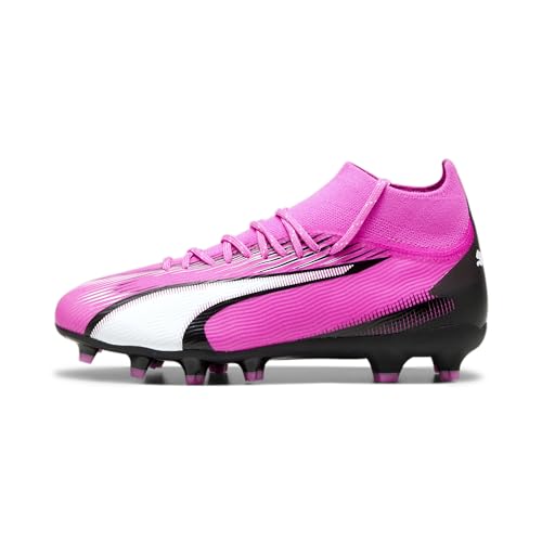 Puma Unisex Youth Ultra Pro Fg/Ag Jr Soccer Shoes, Poison Pink-Puma White-Puma Black, 31 EU von PUMA