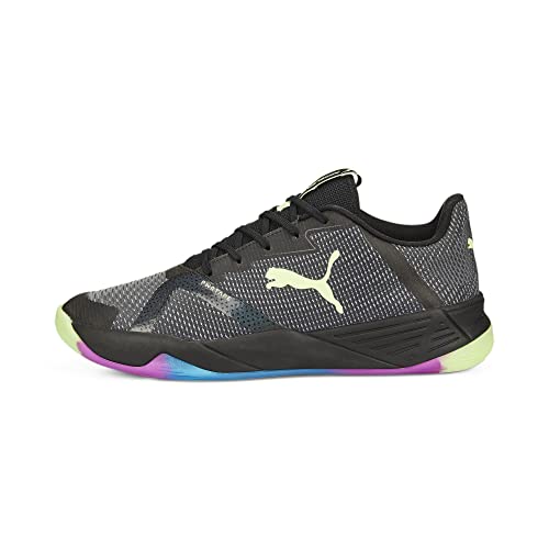 PUMA Unisex Accelerate Turbo Nitro II Hallenturnschuh, Black-Fizzy Light-Ocean Dive-Festival Fuchsia, 39 EU von PUMA