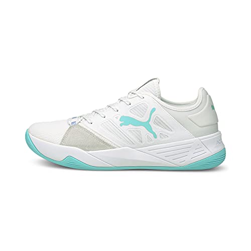 PUMA Unisex Accelerate Turbo Nitro W+ Hallenturnschuh, White-Elektro Aqua-Elektro Purple, 38 EU von PUMA