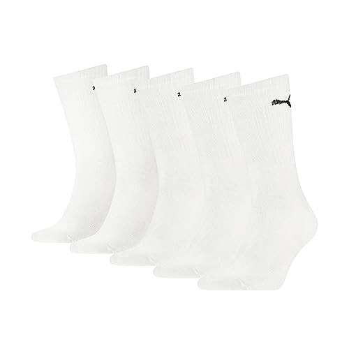 PUMA Unisex Crew Socken, Weiß, 39-42 EU von PUMA