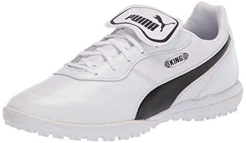 PUMA Unisex Adult King Soccer Shoe, Puma White-puma Black-puma White, 12.5 Women 11 Men US von PUMA