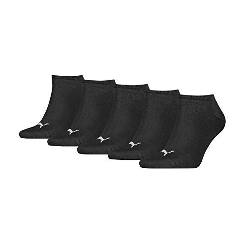 PUMA Unisex Puma Unisex Plain Sneaker - Trainer (5 Pack) Socks, Schwarz, 43-46 EU von PUMA