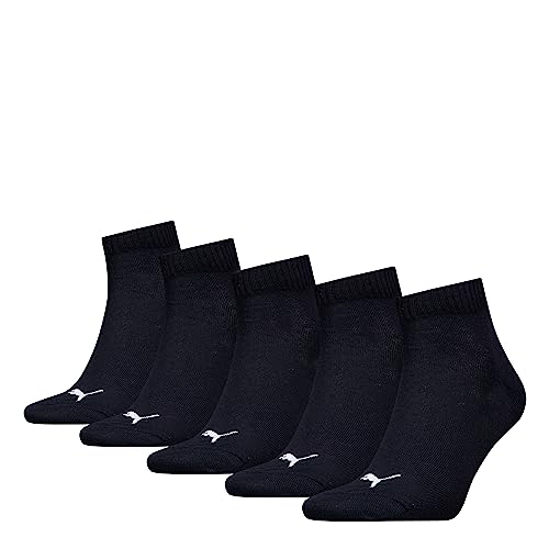 PUMA Unisex Puma Unisex Quarter Plain Sokken (5 stuks) Socks, Schwarz, 43-46 EU von PUMA