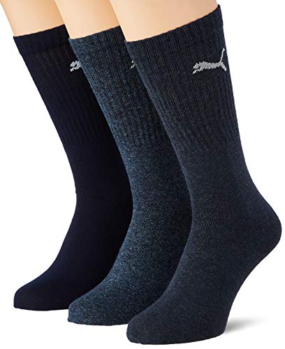 Puma Unisex Crew Socken, Navy, 46 EU von Puma