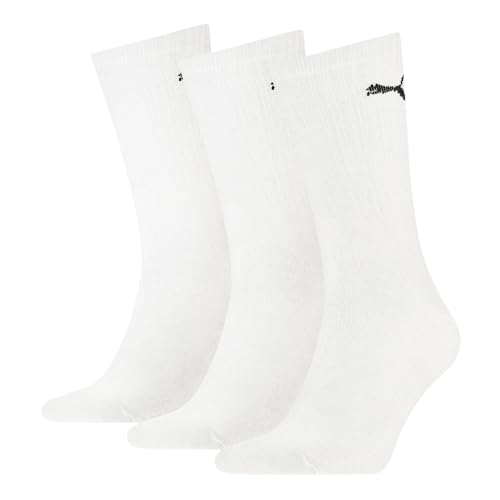 Puma Unisex Crew Socken, Weiß, 43/46 (3er Pack) von Puma