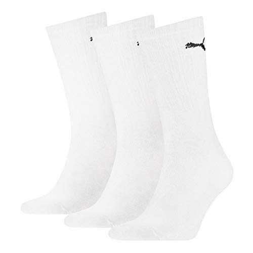 Puma Unisex Crew Socken, Weiß, 43/46 (3er Pack) von PUMA