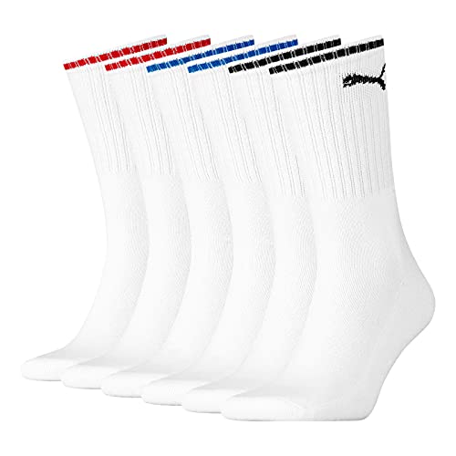 Puma Unisex Crew Socken, Weiß, 43/46 (3er Pack) von PUMA