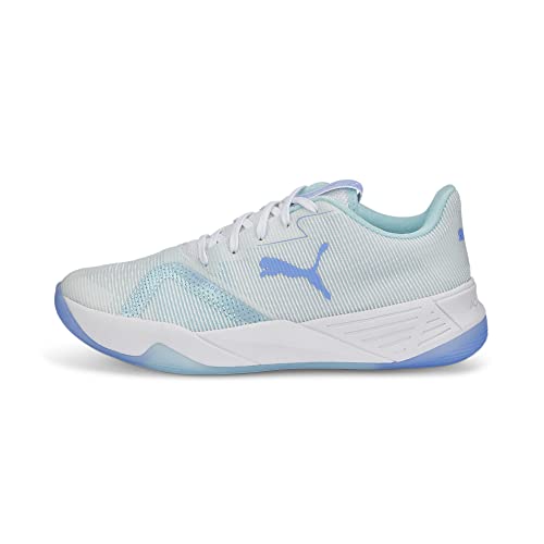PUMA Unisex Accelerate Turbo Nitro II W+ Hallenturnschuh, White-Elektro Purple-Light Aqua, 38.5 EU von PUMA
