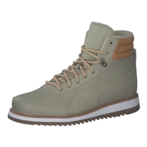 PUMA Unisex Desierto v2 High Boot, Pebble Gray-Pebble Gray-Desert Tan, 44.5 EU von PUMA