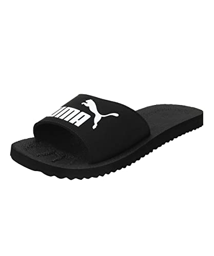 PUMA Purecat Unisex Slide Sandal , Black White, 38 EU von PUMA