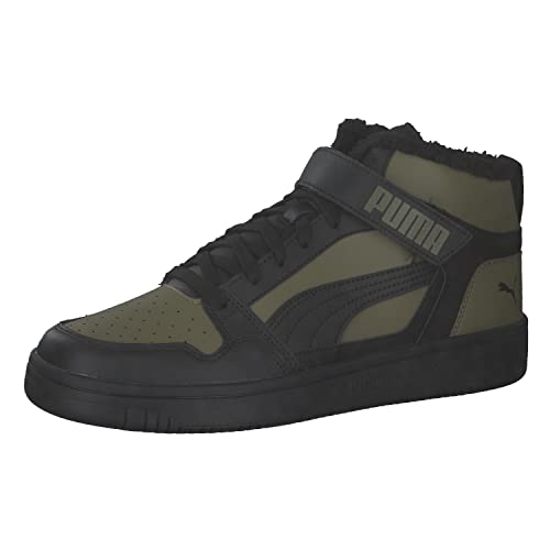 PUMA Unisex Adults Rebound Mid Strap WTR Sneaker, Burnt Olive Black von PUMA