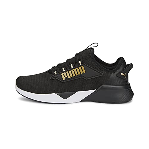 PUMA Retaliate 2 Laufschuhe, Black-Team Gold, 38.5 EU von PUMA