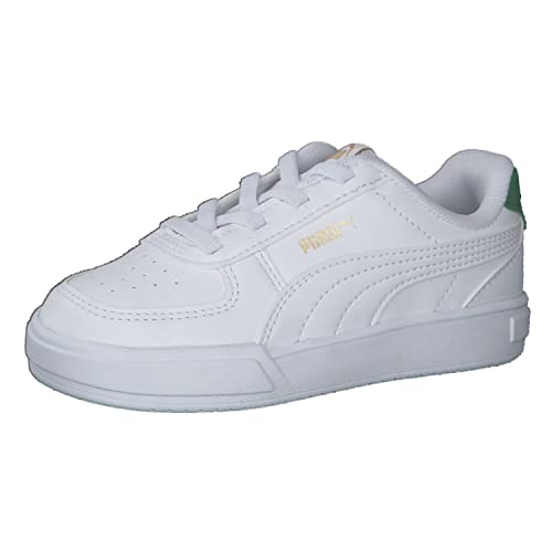 PUMA Unisex Baby Caven AC Inf Sneaker, White White-Amazon Green Team Gold, 26 EU von PUMA