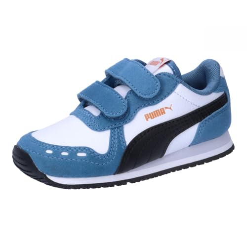 PUMA Unisex Baby Cabana Racer SL 20 V INF Sneaker, White Black-Blue Horizon-Maple Syrup, 26 EU von PUMA