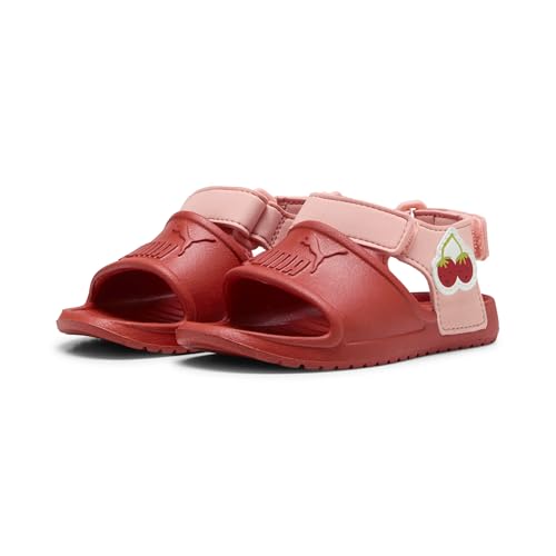PUMA Unisex Baby DIVECAT V2 INJEX Badges INF Schiebe-Sandalen, RED FIRE-PINK Fruit-SEA KELP, 25 EU von PUMA