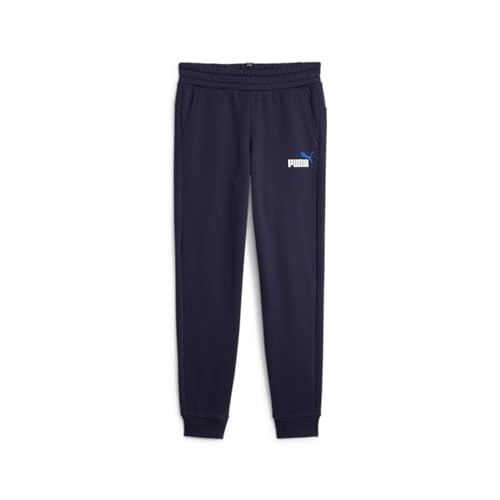 PUMA Unisex Baby ESS+ 2 Col Logo Pants FL Cl B Jogginghose, Marineblau, 110 von PUMA