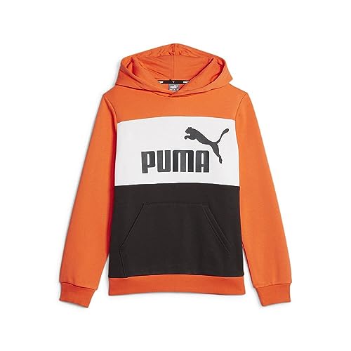 PUMA Unisex Baby ESS Block Hoodie FL B Sweatshirt, Hot Heat, 176 von PUMA