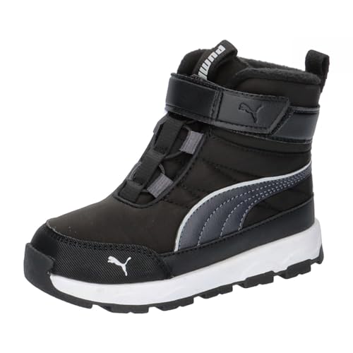 PUMA Unisex Baby Evolve Boot AC+ INF Sneaker, Black-Strong Gray White, 20 EU von PUMA