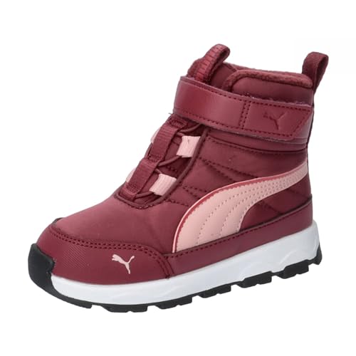 PUMA Unisex Baby Evolve Boot AC+ INF Sneaker, Dark Jasper-Future PINK-Astro RED, 20 EU von PUMA