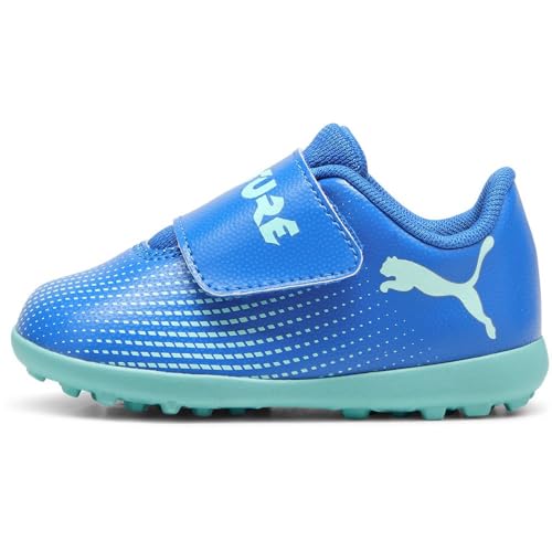 PUMA Unisex Baby Future 7 Play TT V Inf Soccer Shoe, Hyperlink Blue-Mint White, 20 EU von PUMA