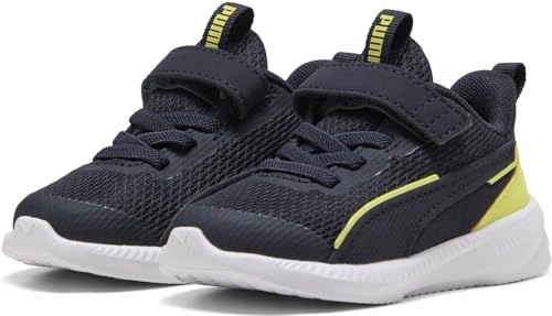 PUMA Unisex Baby Flyer 3 AC+ INF Sneaker, New Navy-Lemon Sherbert White, 24 EU von PUMA